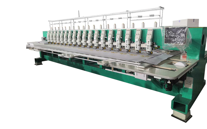 Pure cording multi-head embroidery machine taping